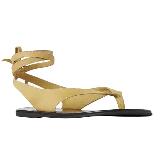 Black Ankle Strappy Thong Sandals for Women Cute Suede Flat Sandals Ladies Summer Dressy Beach Flip Flops Sandals