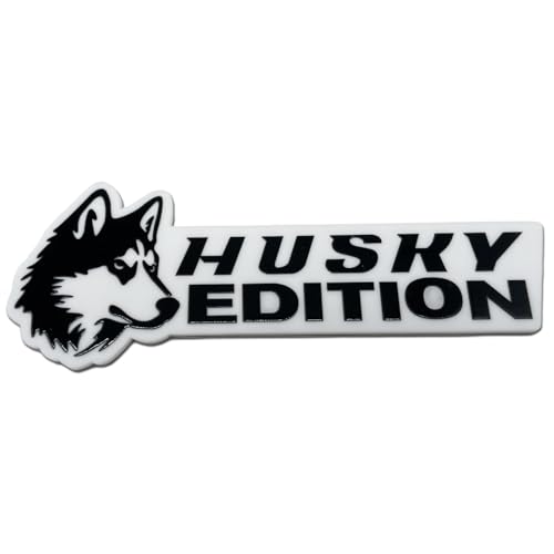 Image of Car Emblem: Dog Car Badge Laser Cutting Emblem Cool Decals Trucks German Shepherd Badge Corgi Edition Doodle Golden Retriever Vehicles Dachshund Addition Rottweiler (Husky)
