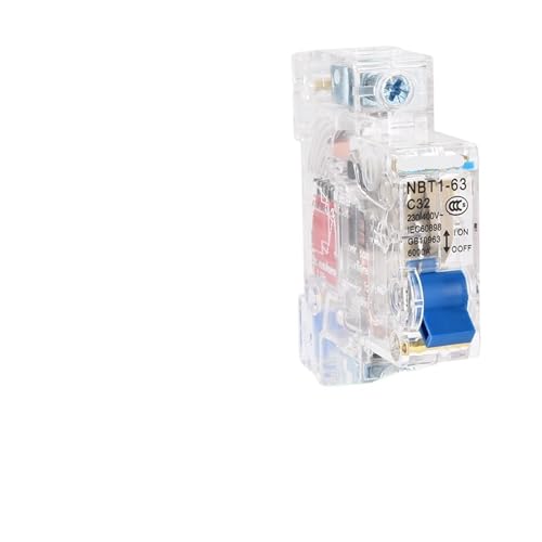 Interrupteur à air type C NBT1-63 50A avec pouvoir de coupure 6kA et rail transparent