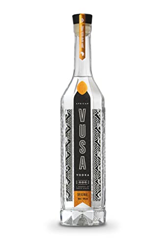 Vusa Vodka - 70cl, 40% ABV - Copper Distilled Small Batch Premium Vodka - Authentic African Sugarcane Vodka - Best Served Over Ice with Ginger Beer and Lime