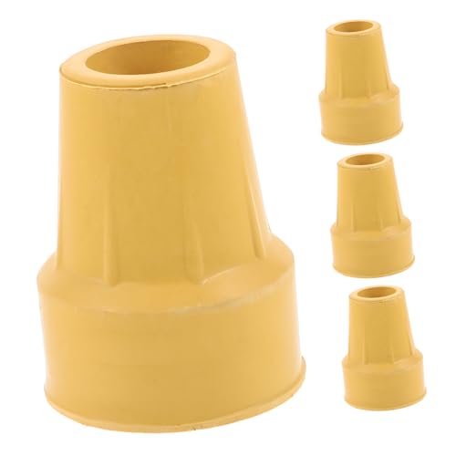 4pcs Cane Foot Pad Walker Accessories Foot Mask Socks Collapsible Walking Stick Walking Stick Accessories Walking Stick Strap Walking Stick Tip Crutch Tips Cane Foot Covers Yellow HAPINARY