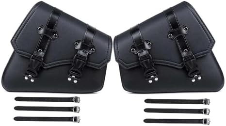 Lot De 2 Sacoches De Selle Universelles En Cuir - Moto Harley Custom - PARRYS LEATHER WORLD