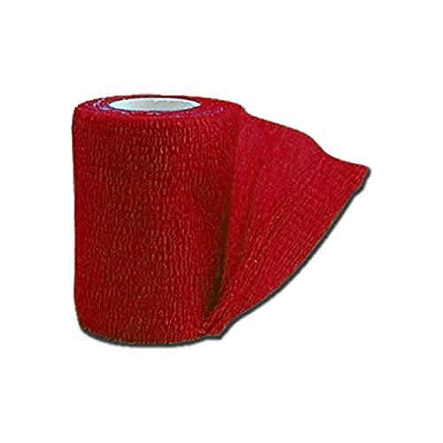 Gima 34739 Benda Elastica Coesiva Tnt, 4.5m x 7.5 cm, Rosso