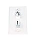 RiteAV - 1 3.5mm Audio/Headphone Jack and 1 HDMI Port Wall Plate - White