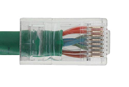 Cable de red Ethernet UTP Cat 5E 6 ft verde miniatura 3