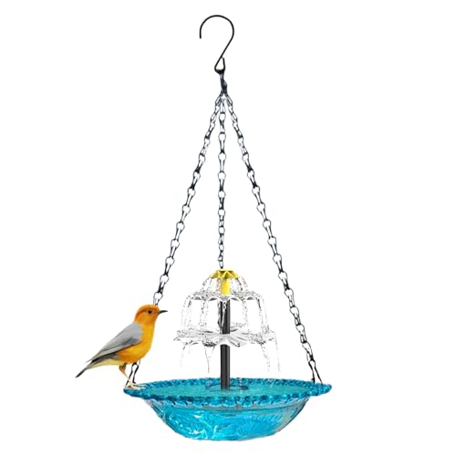 Zunetsutock Solar zum Aufhängen für Vögel, Gartenbad mit Schüssel, Energiepumpe, Solarpumpe zur Verschönerung von, Rasen, Balkon, Dekoration des Hofes, Naturraum