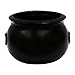 Union Products Black 16 Inch Spooky Witch Cauldron for Indoor and Outdoor Halloween Decoration and Trick or Treat Candy Container, Black