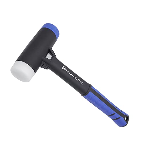 MichaelPro MP004026 13.6-Inches Double Faced Soft Mallet, Black and Blue
