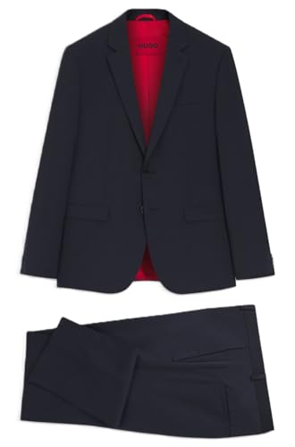 Hugo Para Hombre. 50540141 Traje Arti-Hesten Marino (56), Casual, Fiesta, CláSico, PoliéSter