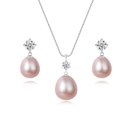 Juego de joyas de perlas YAMI el regalo de lujo perfecto para mujer