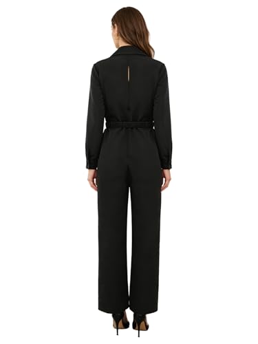 Peto de protección y mono de trabajo para mujer tipo uniforme informal negro L 2