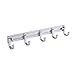 Produktbild Karry Aluminium Badezimmer Bad Garnitur Zubehör Haken Handtuchhalter Regal WC Bürste Eck Regal (Silber Haken)