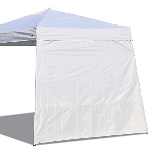 ABCCANOPY Canopy Side Wall for 10 x 10  Slant Leg Canopy Tent, 1 Pack Sidewall Only, White