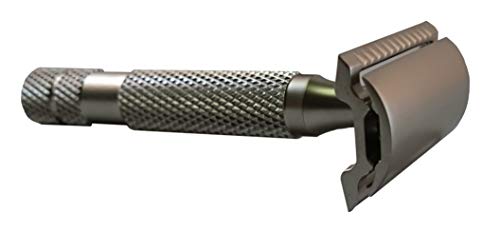 Col. Conk Products, Inc. Model 714"Major" 3-Piece Safety Razor with Heavy Duty Handle. 113g Total weight Gives A Close and Efficient Shave. Accepts All DE Blades