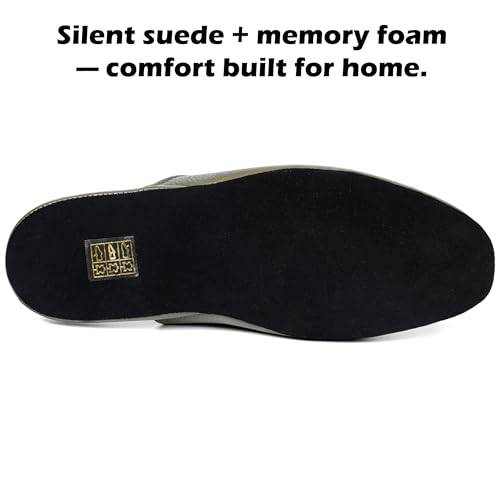 PAMIR Women's Genuine Full-Grain Leather Scuff Slippers, Avocado, US 7 M by PAMIR - Image 7