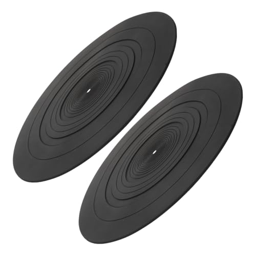 COSMEVIVI 2pcs Vinyl Record Player Vinyl Record Turntable Turntable Mat for Vinyl Records Silicone Record Mat for Vinyl Turntable Vinyl Turntable Pad Silicone Mat