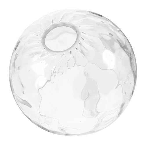 NUOBESTY Lámpara de araña de sombra de vidrio largo cambiador globo techo contemporáneo cubierta de lámpara pantalla decorativa de cristal sombra de lámpara Transparent