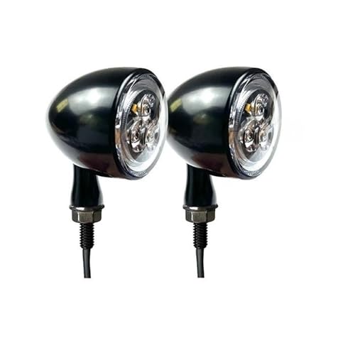 Clignotant LED Bullet 3 en 1 moto avec feu de position blanc et stop arrière 1000 DF