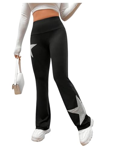SOLY HUX Women's Flare Leggings High Waisted Sweatpants Bell Bottoms Bootcut Yoga Pants3