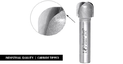 Amana Tool Carbide Tipped Bowl & Tray Router Bit - 1/8" Radius, 1/2" Dia, 1/4" Shank (45981) - View #8