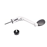 Material: Metall + Gummi WLKK Spinnrolle Metall Angelrolle Kurbelgriff, Klappgriff Ersatzteil mit drehbarem Kunststoffgriffknopf(S)