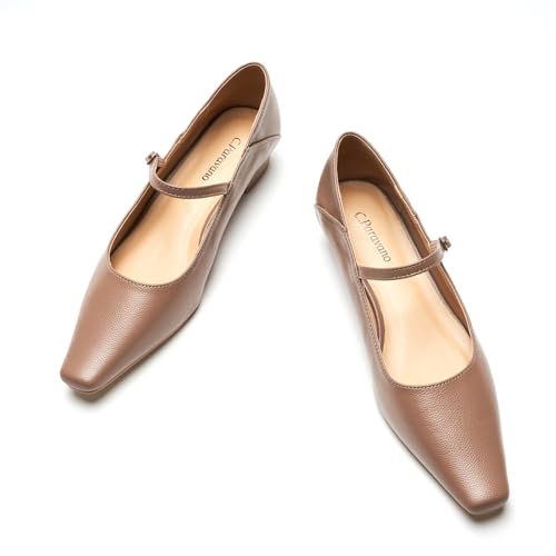 Image of C.Paravano Women's Pumps | Mary Jane Flats | Low Heel Dress Shoes | Convertible Heel Shoes