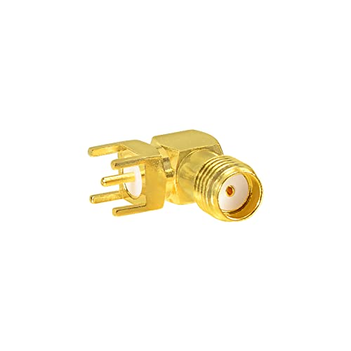 Conectores SMA hembra ángulo recto PCB 10 piezas miniatura 4