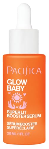 Pacifica Vitamin C Serum for Face – Glow Baby Brightening Facial Serum with Glycolic Acid – Vitamin C Booster Skin Care, Dark Spot Corrector, Vegan Skincare for Glowing Skin, Dermatologist Tested