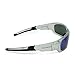Flying Fisherman Caloosa Polarized Sunglasses, Crystal Clear Frames/Smoke-Blue Mirror Lenses