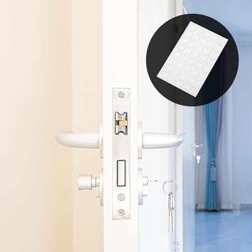 PRETYZOOM 家具用粘着式シリコンバンパー 衝撃吸収防音ドアノブプロテクター キッチン壁対応 丸形透明足クッション粒