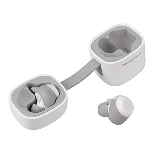 Soundstream h2GO True Wireless Earbuds with Qi Charging - White