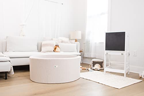 Little Big Playroom | Memory Foam Ball Pit For Toddlers | Indoor Kids Ball Pit | Soft Washable Cover | Perfect For Baby Play Room | Includes 200 Balls (Heathered Ivory) #TOP6
