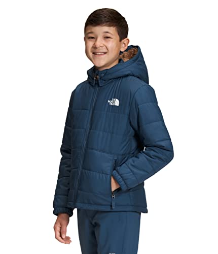 Image of The North Face Boys' Reversible Mount Chimbo Full Zip Hooded Jacket, Shady Blue, Small