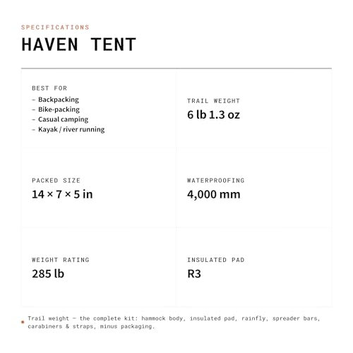 Haven Tent Original Lay-Flat Hammock