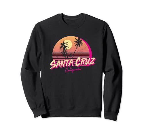 Retro Santa Cruz California Playa Atardecer Sudadera Cover