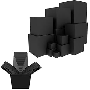 Jsuslife Prank Gift Box, 13PCS Stackable Surprise Nesting Boxes Prank Package Set for Birthday Weddings Anniversaries Christmas, Funny Gag Gifts for Kids and Adults(1.2-5.9IN)