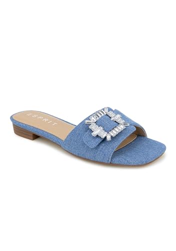 Esprit Sandalias de moda para mujer, Azul, 39 EU