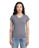 G-Star Women's Eyben Slim V-Neck Top 2.0, Size: XXL, Color Gray