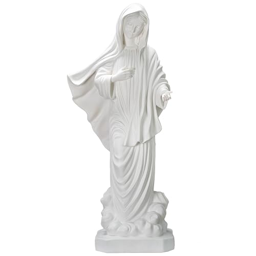 Estatua Virgen De Medjugorje Blanca 31 in miniatura 1