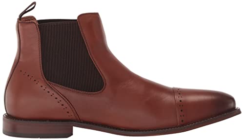 Stacy Adams Men's Maury Cap Toe Chelsea Boot, Chocolate, 12 #TOP5