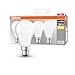 Produktbild Osram LED Base Classic A Lampe, in Kolbenform mit B22d-Sockel, nicht dimmbar, Ersetzt 60 Watt, Matt, Warmweiß - 2700 Kelvin, 4er-Pack