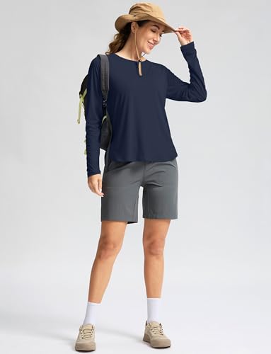 Image of Women's Sun Shirts UPF 50+ Long Sleeve UV Protection Shirt Lightweight Quick Dry Workout Hiking Tops for Women