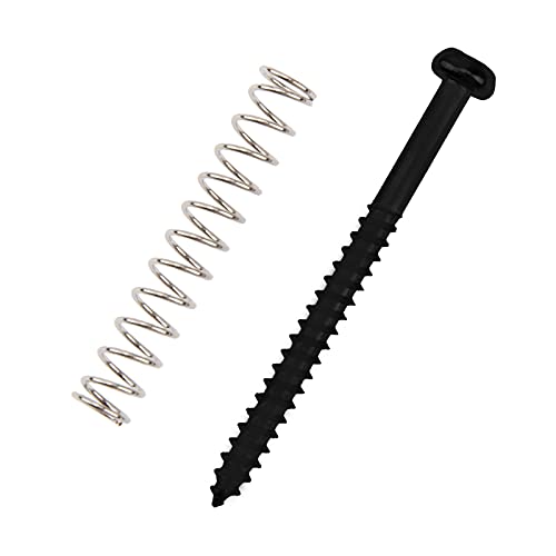 32Pcs Yootones Bass Pickup Mounting Screws Springs Compatible With P Bass Jazz Bass Or P90 Pickups (Black) #TOP2
