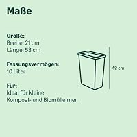 by Amazon Kompostierbarer Müllsack für den Abfallbehälter (Bindegriff) 20 x 10 Liter – Ansicht 4