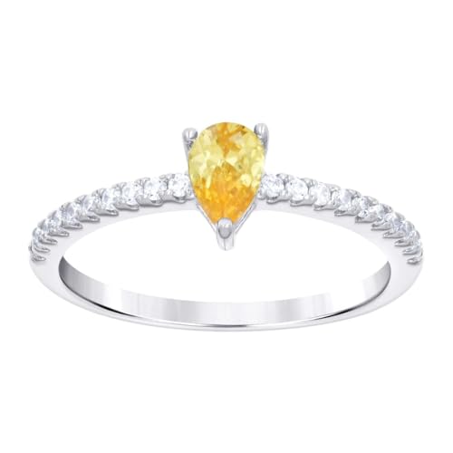 Bague fiançailles poire blanche jaune pour sublimer vos mains au quotidien