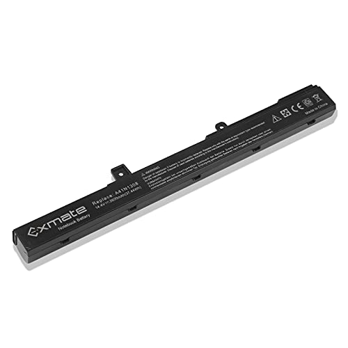 Exmate 14.4V 2600mAh Batería A31N1319 A41N1308 para ASUS X551 X551C X551CA X551M X551MA X551MAV R512 R512C R512CA F551 F551C F551M D550 D550C D550CA (No compatibilidad 11.25V)