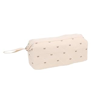 ZJchao Föhn Reistas Styling Tools Organizer met Stevig Frame en Versterkte Basis voor FlexStyle Krultangen (Beige met koffiestrik)