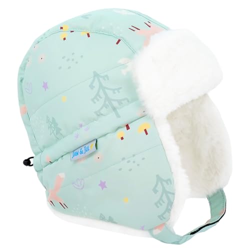 Image of JAN & JUL Waterproof Trapper Hat for Baby and Kids, Insulated Winter Hat with Faux Fur Lining