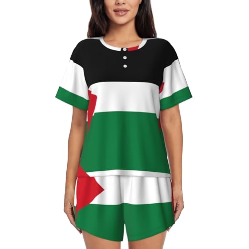 Women's Short-Sleeve Pocket Lounge Set