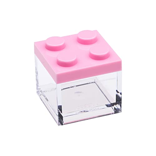 Omada Design Boîte type brique en Plastique (48 Pcs) transparent 5X5X5 cm, pour mariages, confirmations, fêtes de communion, baptême et remise des...
